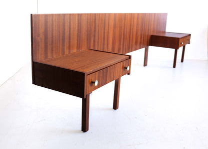 Vintage Sapele Mahogany Double Headboard