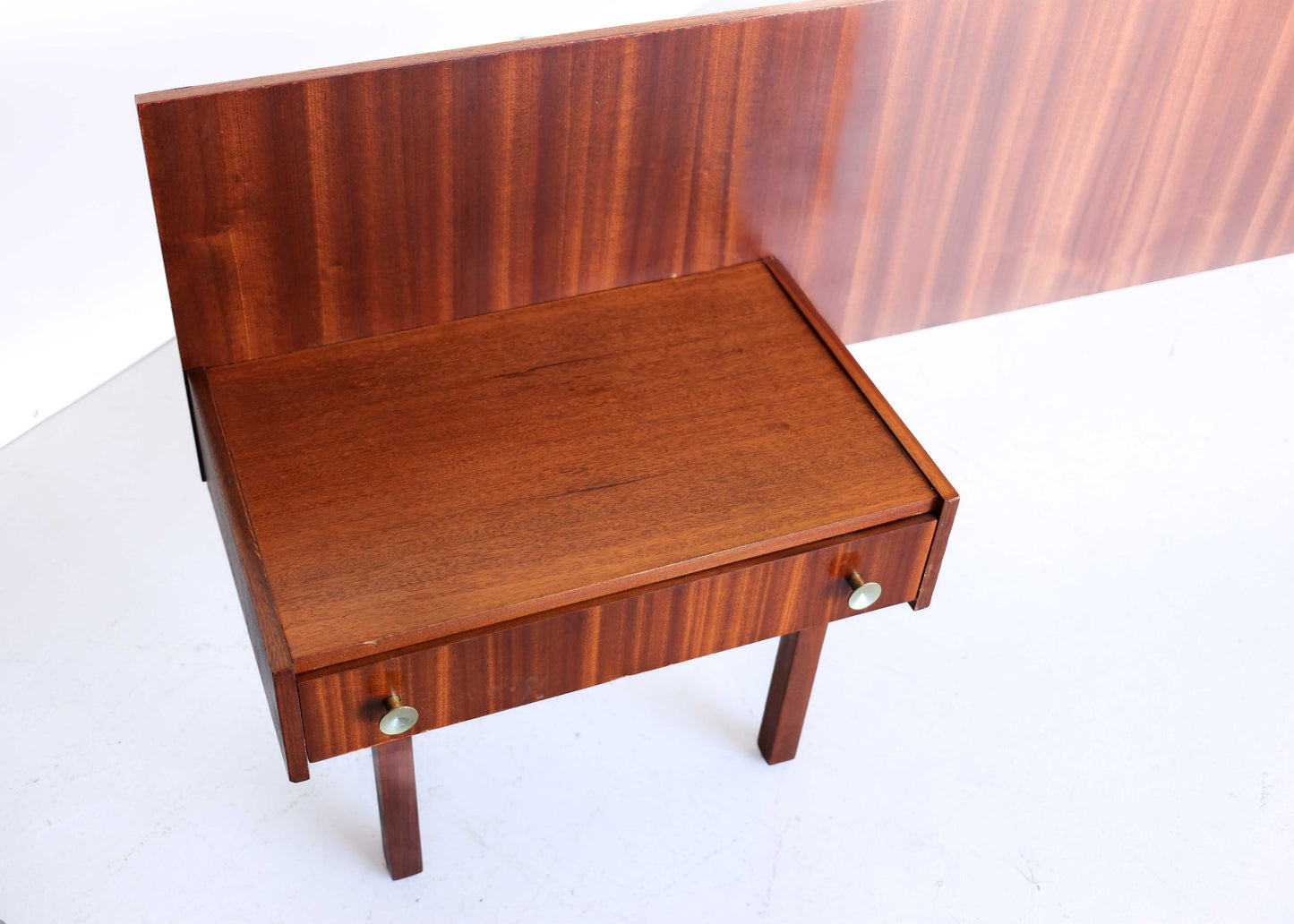Vintage Sapele Mahogany Double Headboard