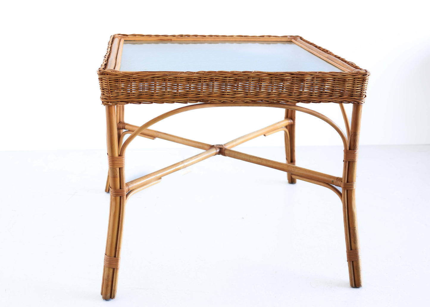 Square Cane Dining Table