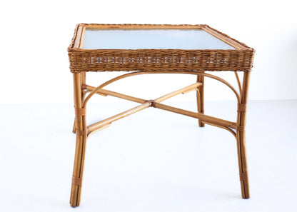 Square Cane Dining Table