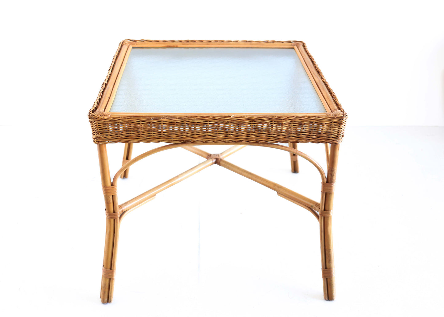 Square Cane Dining Table
