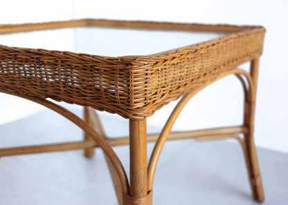 Square Cane Dining Table