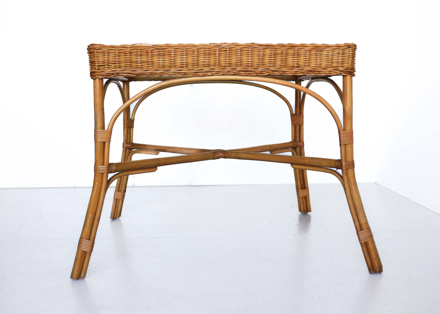 Square Cane Dining Table
