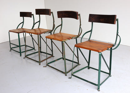 Antique Industrial Worker's Chairs - three available