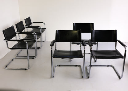 Eight Bauhaus Thonet Dining Chairs by Mart Stam and Marcel Breuer
