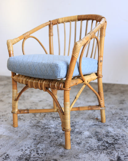 Two Cane Armchairs for Toddlers - priced as a pair