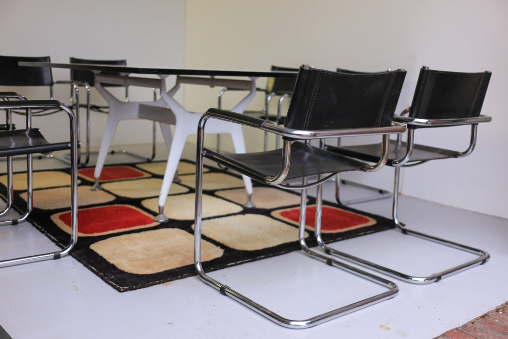 Eight Bauhaus Thonet Dining Chairs by Mart Stam and Marcel Breuer
