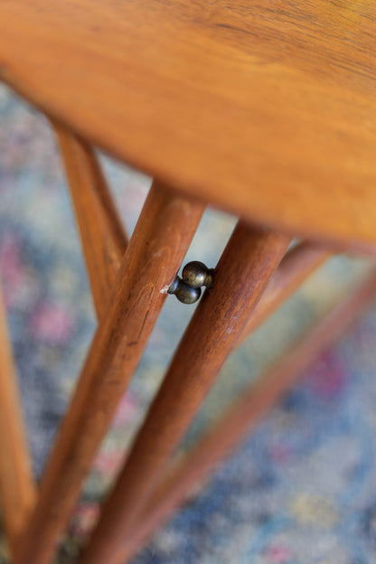 1950's Danish Triangular Folding Table by Peter Hvidt & Orla Mølgaard-Nielsen