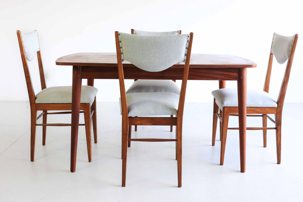 Four Mid-Century Modern Kiaat Dining Chairs