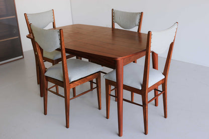 Four Mid-Century Modern Kiaat Dining Chairs