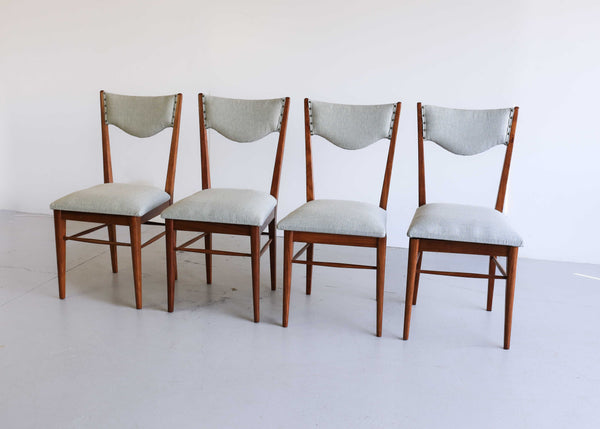Four Mid-Century Modern Kiaat Dining Chairs