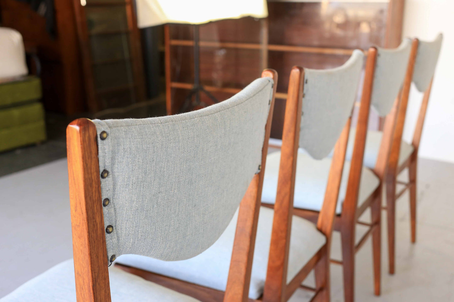 Four Mid-Century Modern Kiaat Dining Chairs