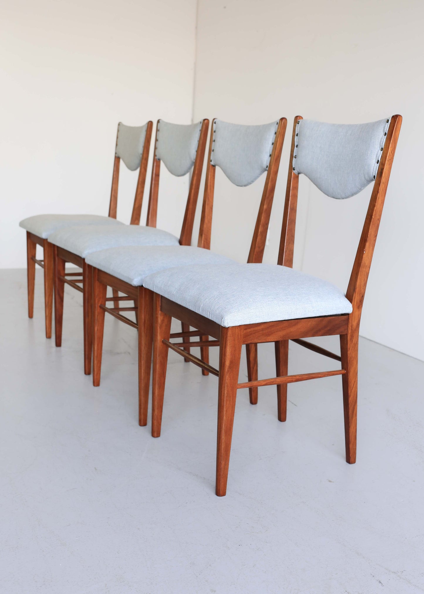 Four Mid-Century Modern Kiaat Dining Chairs