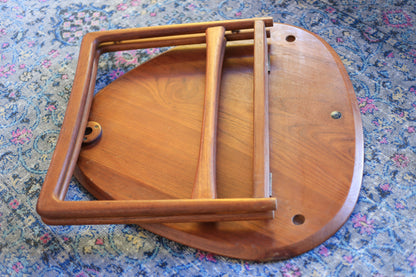 1950's Danish Triangular Folding Table by Peter Hvidt & Orla Mølgaard-Nielsen