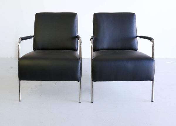 A Pair of Waiting Room Chairs in the Bauhaus Style