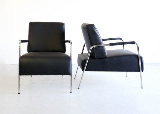 A Pair of Waiting Room Chairs in the Bauhaus Style