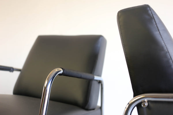 A Pair of Waiting Room Chairs in the Bauhaus Style