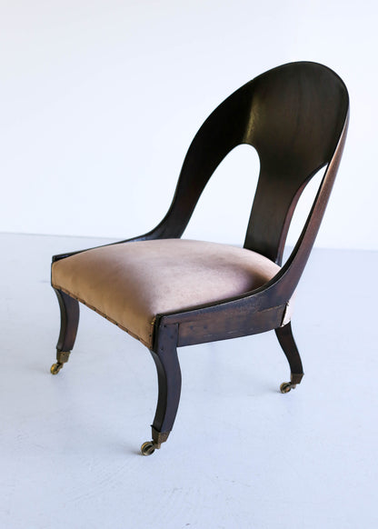 American Mid-Century Spoon Back Chair