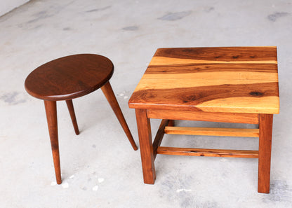Vintage Kiaat Side Table