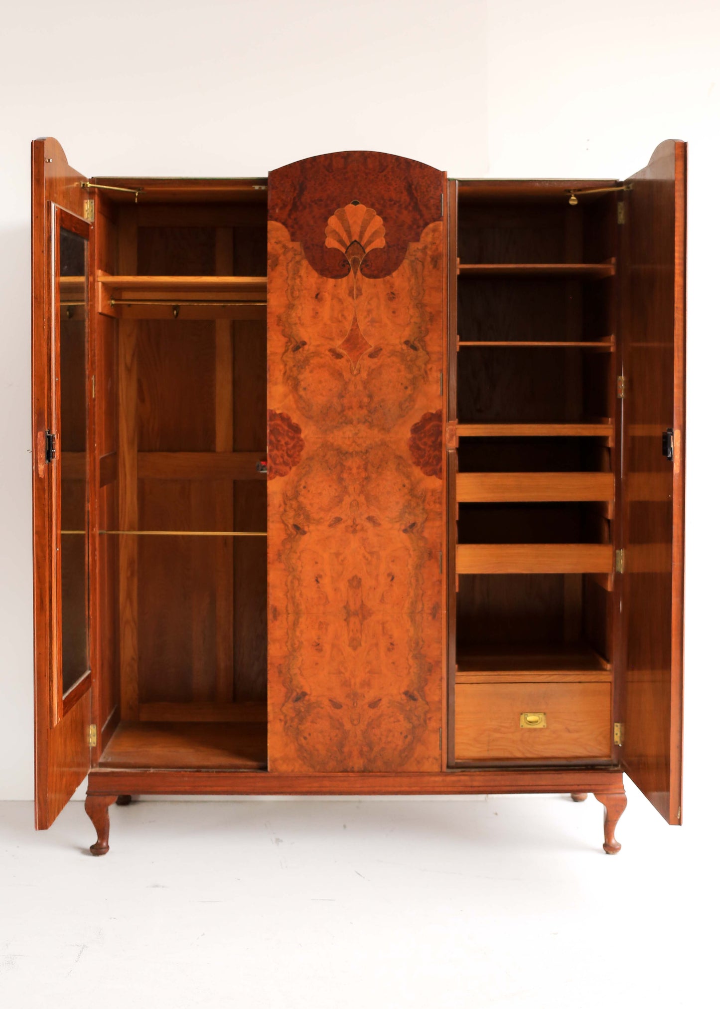 Vintage Belweb Wardrobes with Queen Anne Legs - priced per item