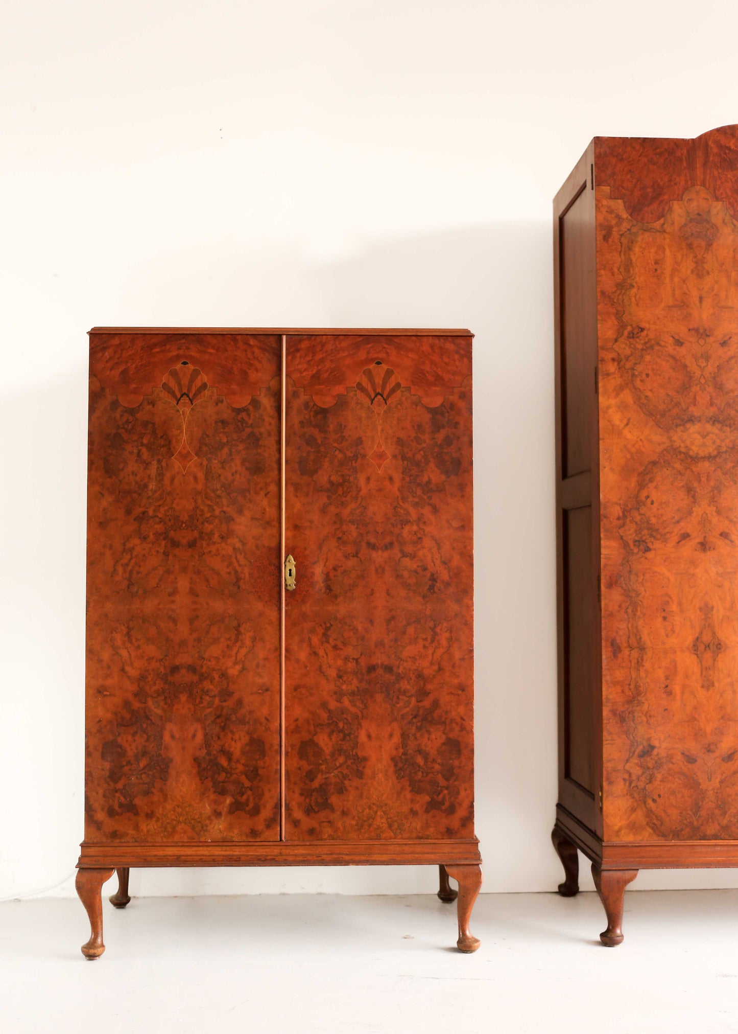 Vintage Belweb Wardrobes with Queen Anne Legs - priced per item