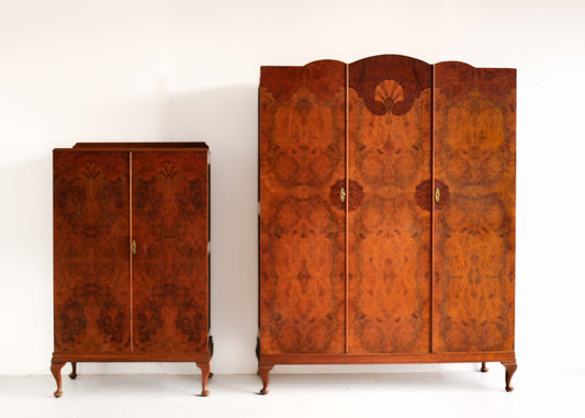 Vintage Belweb Wardrobes with Queen Anne Legs - priced per item