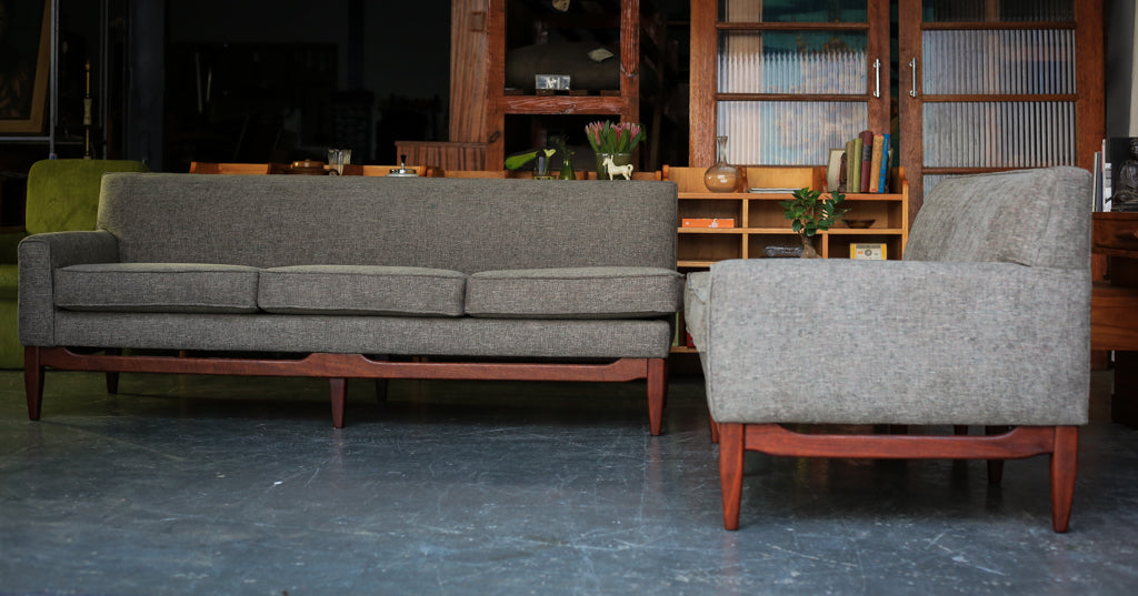 Five Seat Mid-Century Corner Unit