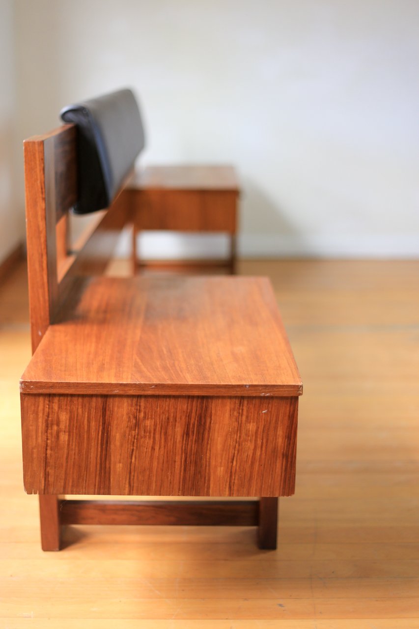 1960's Queen Headboard with Pedestals