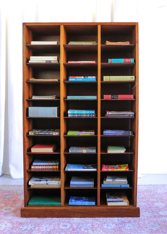 Vintage Pigeon Hole Cabinet with 30 Compartments