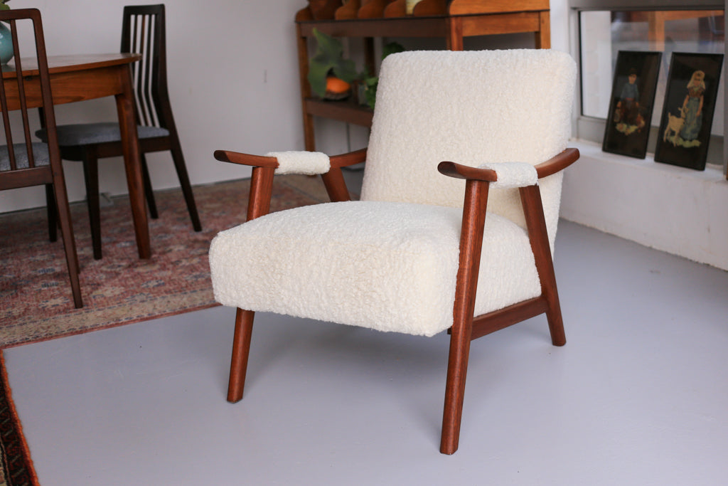 Vintage Scandinavian Modern Teak Armchair
