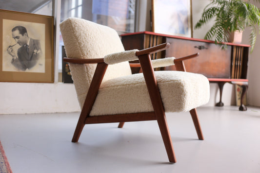 Vintage Scandinavian Modern Teak Armchair