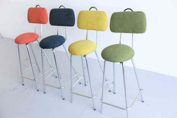 Four Retro Bar Stools