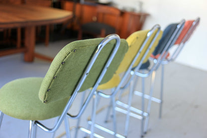 Four Retro Bar Stools