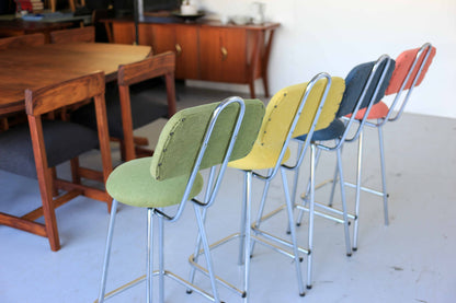 Four Retro Bar Stools