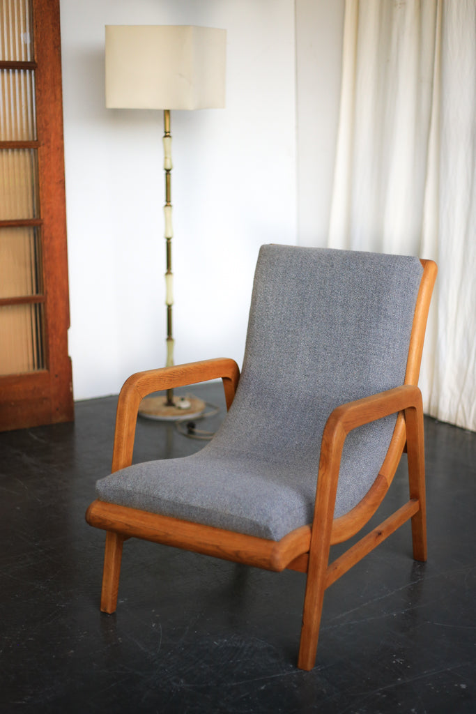 A Pair of Oak 'Strongbow' MCM Armchairs