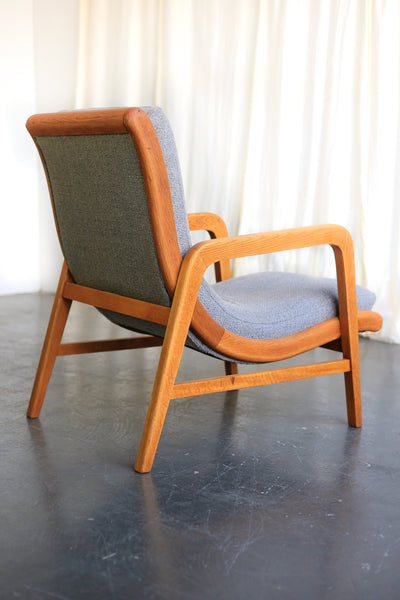 A Pair of Oak 'Strongbow' MCM Armchairs