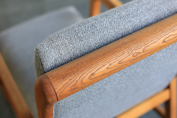 A Pair of Oak 'Strongbow' MCM Armchairs