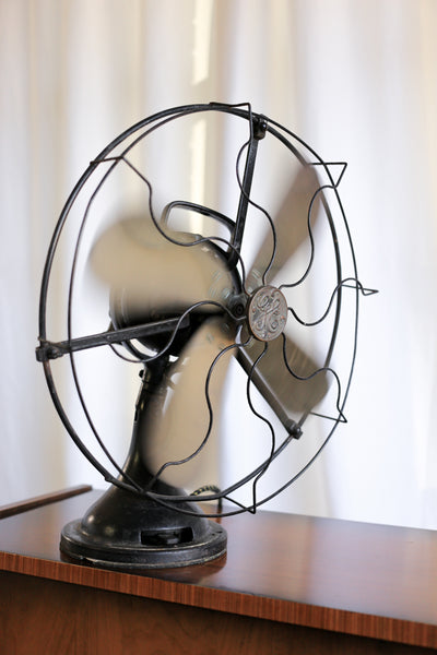 Antique General Electric Fan with Brass Blades