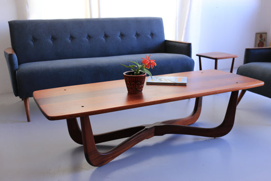Solid Wood Mid-Century Coffee Table