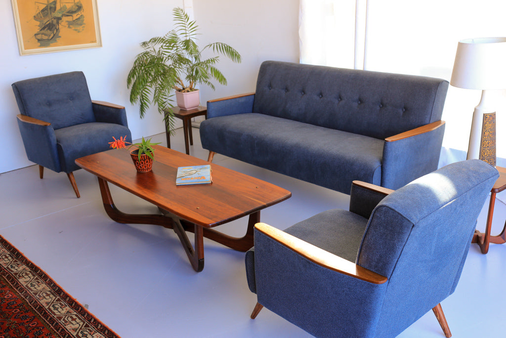 Solid Wood Mid-Century Coffee Table