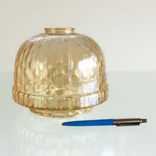 #17 Amber bubble glass shade