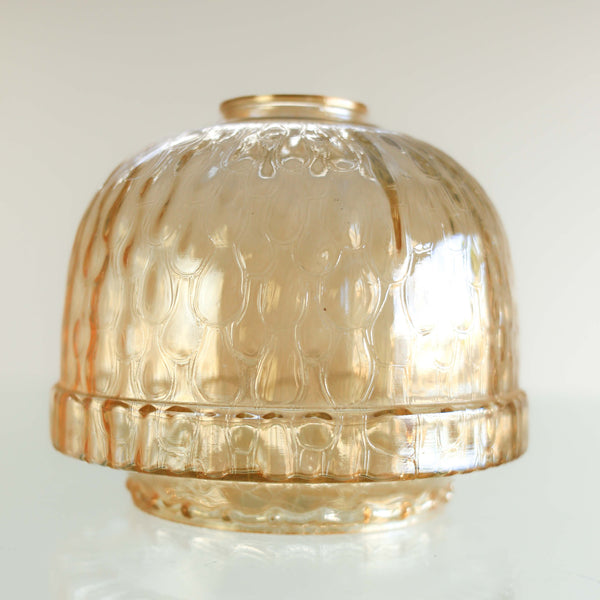 #17 Amber bubble glass shade