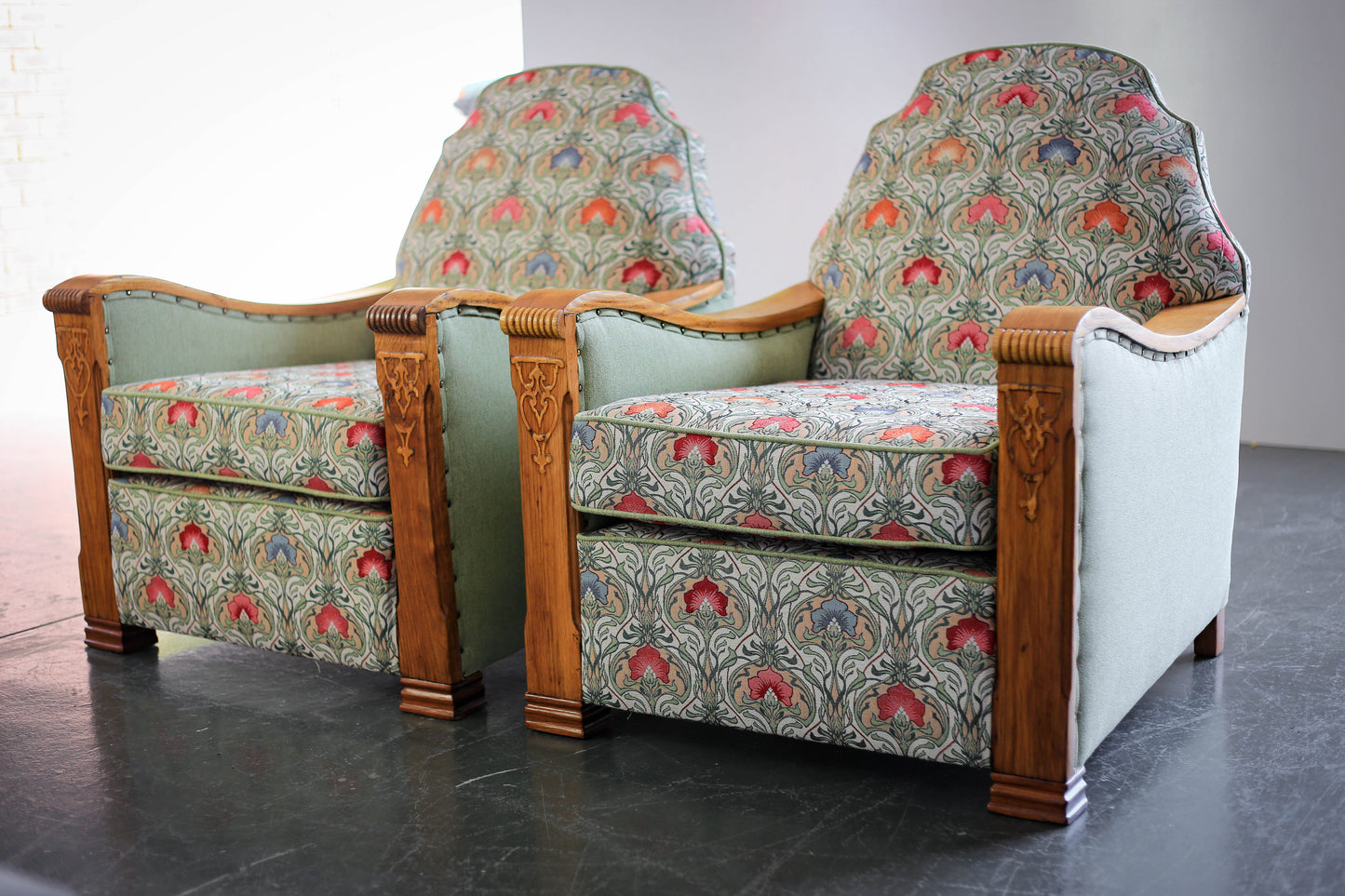 A Pair of Art Deco Armchairs