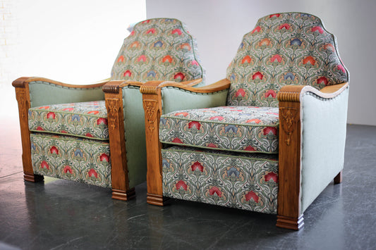 A Pair of Art Deco Armchairs