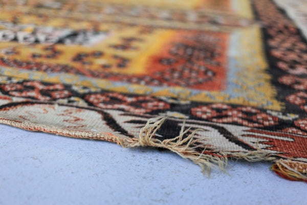 Large Hand Knotted Antique Kilim