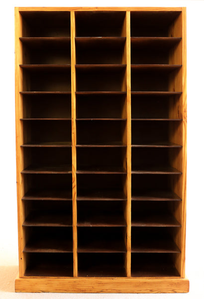 Vintage Pigeon Hole Cabinet with 30 Compartments