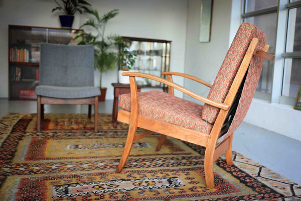 Mid-Century Modern Oak Armchair