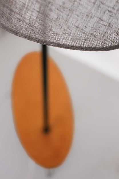 Atomic Style Side Table with Tall Lamp