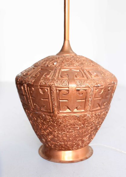 Brutalist Floor Lamp with a Chalkware Base