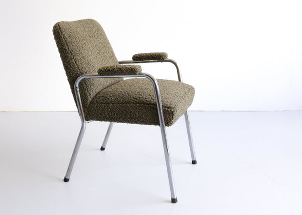Bauhaus Chair in Woolly Hertex Upholstery